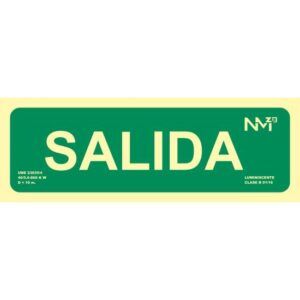 SEÑAL EMERGENCIA 300x105 Adhesiva Luminiscente