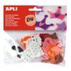 ADHESIVOS GOMAS EVA FORMAS 18u. PURPURINA