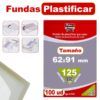 FUNDA PLASTIFICAR 60x90mm 125mi (Pvp-100uds)