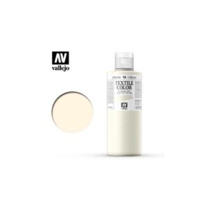 PINTURA TEXTIL COLOR Vallejo 200ml.  (Crema)