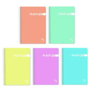 CUADERNO Pacsa Plastipac Fº Cuadro 4mm T/Polip. 90g PASTEL