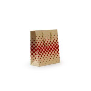 BOLSA PAPEL Para REGALO 185x140x85 180gr. Reciclado Rojos