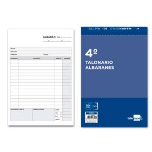 TALONES L.P. ALBARAN 4º 2-H DUPLICADOS (REF.215)