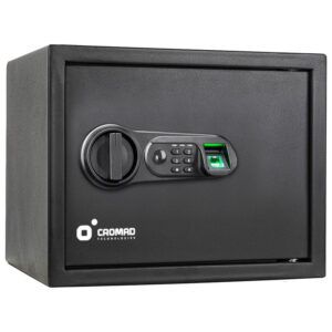 CAJA FUERTE ELECTRÓNICA CON DETECTOR DE HUELLA 300X380X300MM CROMAD