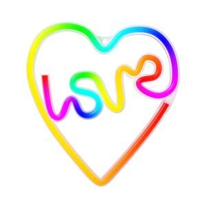 LAMPARA DECORATIVA NEON LED LOVE IN HEART FOREVER