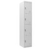 TAQUILLA METÁLICA 4 PUERTAS 1800X300X500MM CROMAD