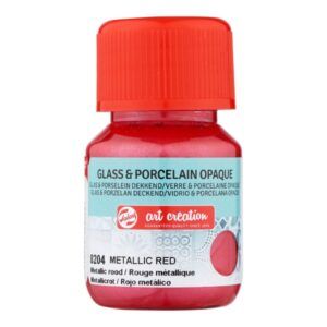 PINTURA Vidrio & Porcelano Talen´s Opaco 30ml Rojo Metálizao