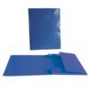 CARPETA SOLAPAS Fº 34ctms CARTON Brillo LASER (Azul)
