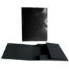 CARPETA SOLAPAS Fº 34ctms CARTON Brillo LASER (Negro)