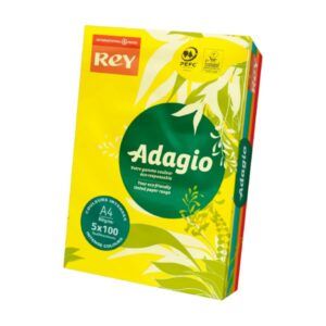 PAPEL Fotocopia A-4 80gr. 500-H Color (Amarillo-Fuerte)