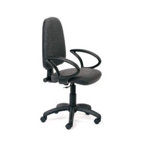 SILLA Rocada RD-930 C/BRAZOS  Respaldo/Alto Ignifugo (Negro)