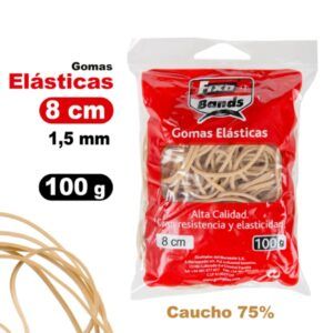 GOMAS ELASTICAS 100gr. 5mm (Nº,8)