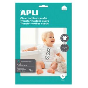PAPEL TRANSFER T-SHIRT Apli Ink-jet CAMISETA A-4 3-H