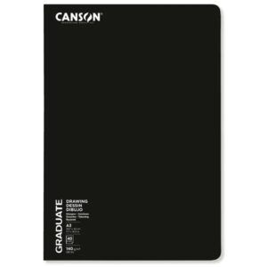 CUADERNO DIBUJO Canson Grapado A-3 20H Graduate 140gr.