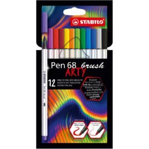 ROTULADOR STABILO Pen 68 12-Colores ARTY brush