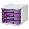BUCS 4-CAJONES Transparentes (Violeta)