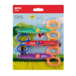 TIJERAS MANUALIDADES Apli KIT 3 DISEÑOS DE CORTE