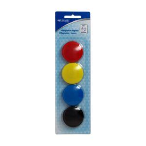 IMANES REDONDOS 40mm B/4u. 4-Colores SURTIDOS