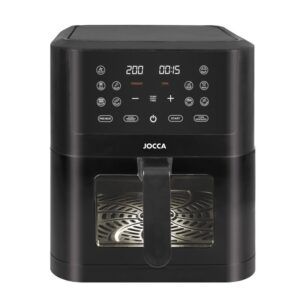 FREIDORA DE AIRE DIGITAL 8 LITROS NEGRA CON VENTANA JOCCA