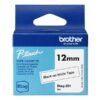 CINTA ROTULAR Brother Btag-231 12mm x4mts. Negro/F/Blanco