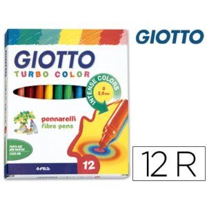 ROTULADOR Giotto-TURBO 12-COLORES (Escolar)