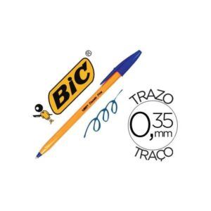 BOLIGRAFO Bic NARANJA P/Fina 0,35mm (AZUL)