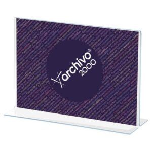 PORTA-Folleto 2-Caras A-4 "T" Mod 47701 (Apaisado) Metacril