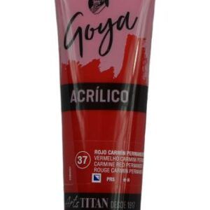 ACRILICOS Goya Titan 125ml Serie-1 Rojo carmín permanente N°