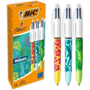 BOLIGRAFO Bic 4-Colores Velours 1.0mm