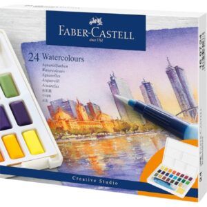 ACUARELA Faber-Castell 24-Colores CREATIVE STUDIO