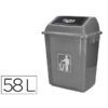 PAPELERA CONTENEDOR Q-Connect 58L PLASTICO c/Balancin