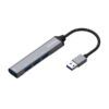 HUB USB Aisens 3.0 Aluminio TIPO A MACHO a x4 TIPO