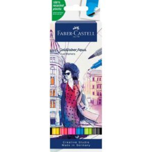 ROTULADOR Faber-Castell 6-Colores Goldfaber Aqua Dual Marker