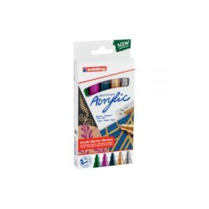 ROTULADOR ACRYLIC Edding 5-Colores 2-3mm FESTIVO