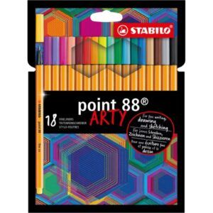 ROTULADOR Stabilo Point 88 18-Colores ARTY