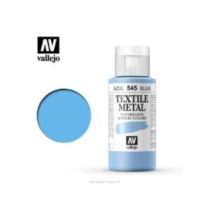 PINTURA TEXTIL COLOR METALIZADO Vallejo 60ml. (Azul)