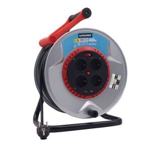 ENROLLADOR DE CABLE 40 METROS 3X2.5MM METALICO MADER