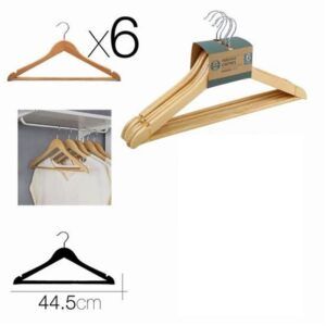 SET 6 PERCHAS DE MADERA URBAN LIVING