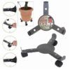 SOPORTE AJUSTABLES PARA MACETAS CON RUEDAS 25-38CM DIAMETRO