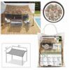 TOLDO RECTANGULAR EFECTO CAMUFLAJE CON BOLAS 2X3 METROS