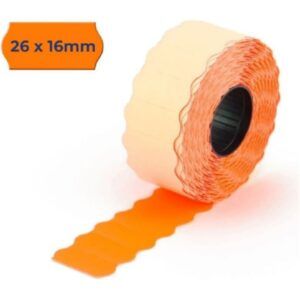 ROLLO ETIQUETA Sin/PVP Ovelar 26x16 (NARANJA)