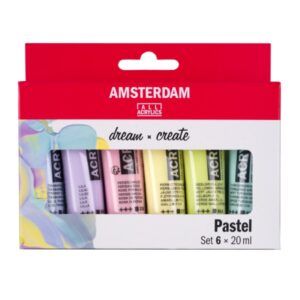 ACRILICO Amsterdam SET 6-Colores 20ml PASTEL