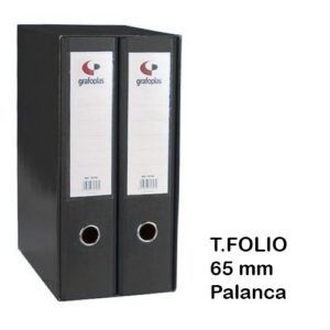 ARCHIVO 2-MODULOS 65mm (Negro)