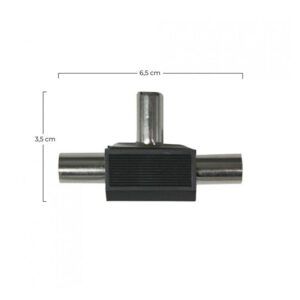 ADAPTADOR INDUCTIVO TV (2 MACHO/1 HEMBRA) NEGRO SEVENON