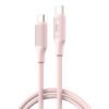 CABLE TIPO C A TIPO C 1METRO NBQ265B ROSA 60W XO