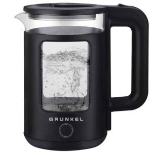HERVIDOR DE AGUA 1.8 LITROS 150W NEGRO INOX GRUNKEL