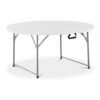 MESA DE RESINA REDONDA PLEGABLE 160X74CM 4.5CM SUNGARDEN