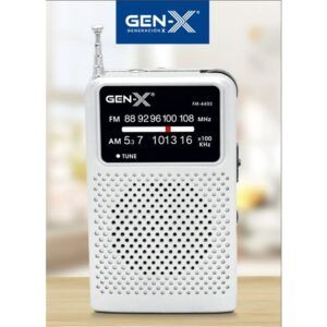 RADIO PORTATIL AM/FM ANALOGICA GRIS FM-4402 GEN-X