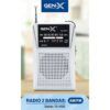RADIO PORTATIL AM/FM ANALOGICA GRIS FM-4404 GEN-X