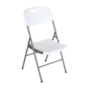 SILLA RESINA PLEGABLE PRO 44X53X83CM BLANCA SUNGARDEN